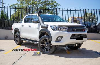 TOYOTA HILUX N80 4WD VAPOR BLACK MACHINED WITH DARK TINT